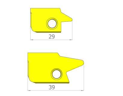 40ER12SAGEBMA Pravé vnější - SAGE 30° DIN513 - destičky