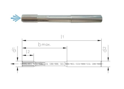 TS7010-11.00-A-C CERMET výstružníky s přímými drážkami H7 TS7010-11.00-A-C CERMET výstružníky s přímými drážkami H7