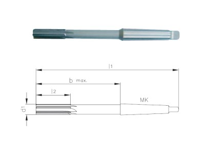 603-31.00-A dlouhé výstružníky přímé MK H7