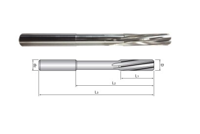 HRS60800-33/81/117-8 TK výstružníky se spirálovými drážkami