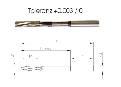 NC399-04.99 HSSE strojní výstružníky se spirálovými drážkami