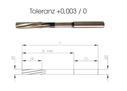 399-07.51 HSSE strojní výstružníky se spirálovými drážkami