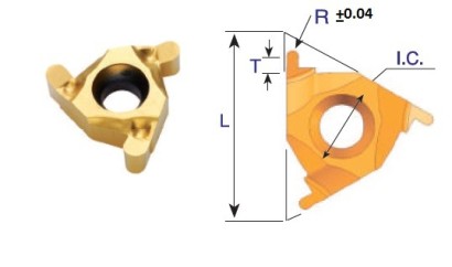 16ER/ILR0.90BMA Zapichovací destičky Rádius VNĚJŠÍ OCEL