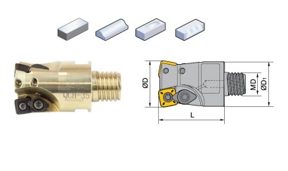 QCH-35-SDMT09-Q18-03 Rychloposuvové frézy na SDMT09T3 s IK
