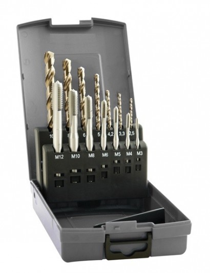 16198 SADA STROJNÍCH ZÁVITNÍKŮ DIN371 "METRICKÉ" PRŮCHOZÍ