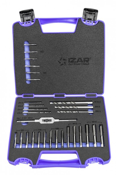 3405 VELKÝ SET SADOVÉ RUČNÍ ZÁVITNÍKY METRICKÉ 29 KS M3-M12 3405 VELKÝ SET SADOVÉ RUČNÍ ZÁVITNÍKY METRICKÉ 29 KS M3-M12