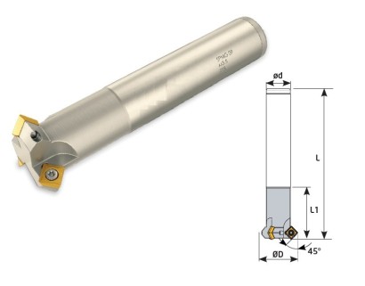 D32 Z02 L150 SPMG09 SRÁŽECÍ FRÉZY HLADKA STOPKA na SPMG0904