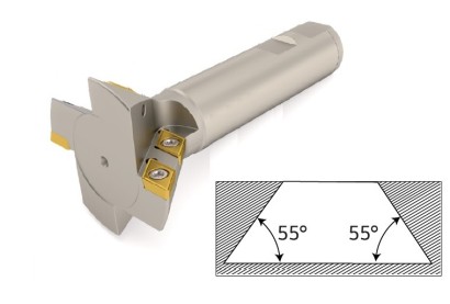 D60 d25 Z04 L120 DCMT11 - SRÁŽECÍ FRÉZY - WELDON STOPKA