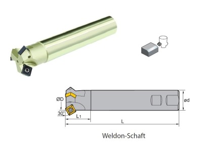 CMZ01-025-XP25-SP12-02 SRÁŽECÍ FRÉZY WELDON na SPMT1204
