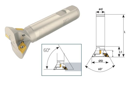 D050 Z04 L120 DCMT11 - SRÁŽECÍ FRÉZY - WELDON na DCMT11T3..