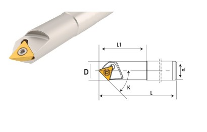 D21 d20 Z01 L110 TCMX16 - SRÁŽEČ na destičky TCMX16T3..