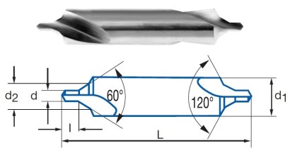 1330-1,6X6,3 STŘEDICÍ NAVRTÁVÁK HSS