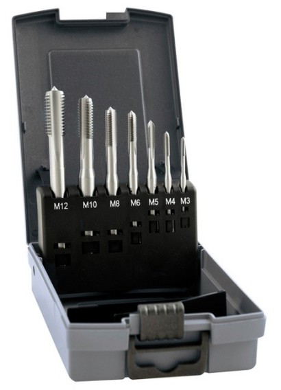 3110 SET 7 KS STROJNÍ ZÁVITNÍK PRŮCHOZÍ HSSE "M" DIN371/6 6H