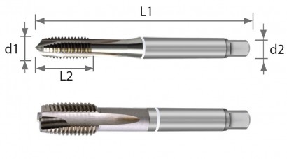 440040M04 STROJ.ZÁVITNÍK PRŮCHOZÍ HSS-E "M" DIN371/6 HLINÍK