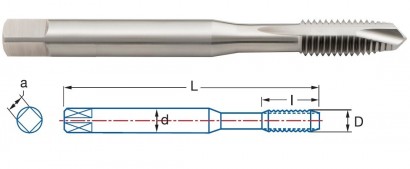 3101-M6 STROJNÍ ZÁVITNÍKY PRŮCHOZÍ HSSE "M" DIN371 6H LEVÉ 3101-M6 STROJNÍ ZÁVITNÍKY PRŮCHOZÍ HSSE "M" DIN371 6H LEVÉ