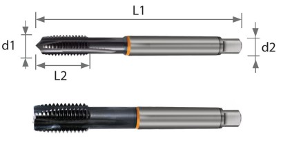 464040M03 STROJ.ZÁVITNÍK PRŮCHOZÍ HSSE+PM+TICN"M" TITAN