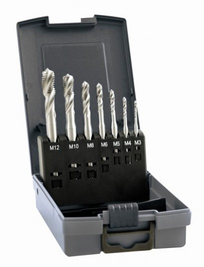 3150 SET 7 KS STROJNÍ ZÁVITNÍKY SLEPÉ HSSE "M" DIN371/6 6H