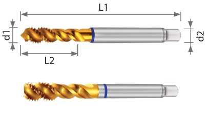 416056M16 STROJNÍ ZÁVITNÍK SLEPÝ HSSE+PM TIN "M" DIN371/6 6H