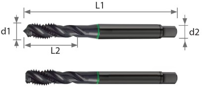 401060M03 STROJNÍ ZÁVITNÍKY SLEPÉ HSSE+VAP "M" DIN371/6 6H