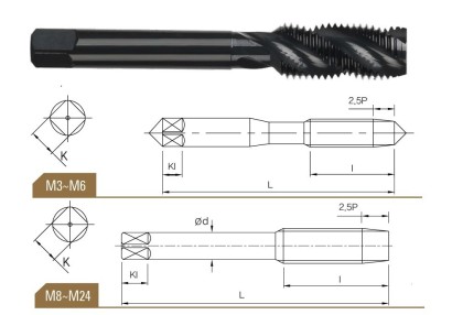VQHM1015025 STROJNÍ ZÁVITNÍKY SLEPÉ HSSE+VAP "M" DIN371/6 6H