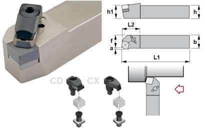 CCBNR2525M16-CD Soustružnické nože na CNGN1607.. Pravé 75°