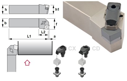 CCKNL3225P12-7CX Soustružnické nože na CNGX1207.. Levé 75°