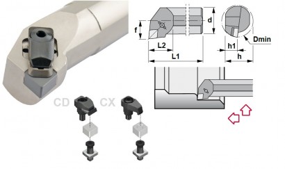 S32S-CCLNR12-7CD Soustružnické nože na CNGN1207.. Pravé 95°
