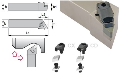 CDJNL2525M15-CD Soustružnické nože na DNGN1507.. Levé 93°