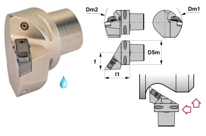 PSC63-CDJNR45065-15 Soustružnické nože na DNGN1507 Pravé 93°