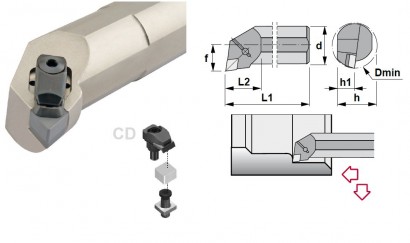 S50U-CELNR13-CD Soustružnické nože na ENGN1307.. Pravé 97,5°
