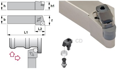CRSNL3225P12-7CD Soustružnické nože na RNGN1207.. Levé 0°
