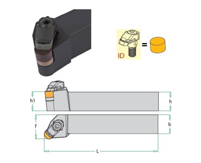 CRSNR3232P19-ID Soustružnické nože na RNGN1907.. Pravé 0°