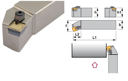 CSKPR3232P19 Soustružnické nože na SPUN1904.. Pravé 75°