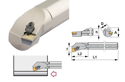 S50W-CSKPR19 Soustružnické nože na SPUN1904.. Pravé 75°