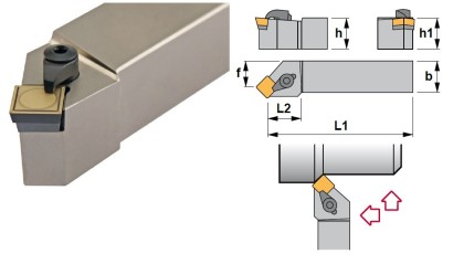 CSSPR1616H09 Soustružnické nože na SPUN0903.. Pravé 45°