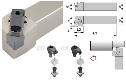 CSXNR3225P15-CD Soustružnické nože na SNGN1507.. Pravé 85°