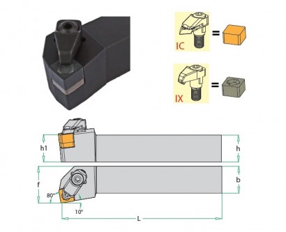 CSYNR2525M12-IX Soustružnické nože na SNGX1207.. Pravé 10°