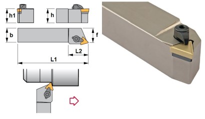 CTBPL1616H11 Soustružnické nože na TPMR1103.. Levé 75°