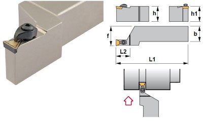 CTCPR3232P22 Soustružnické nože na TPMR2204.. Pravé 90°