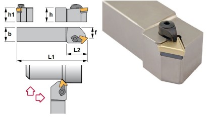 CTDPL3232P22 Soustružnické nože na TPMR2204.. Levé 45°