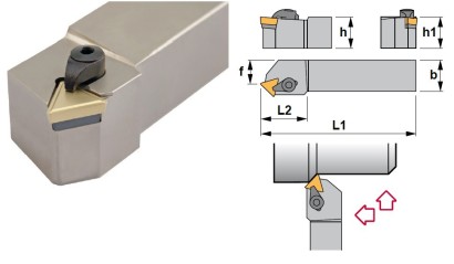 CTDPR2525M16 Soustružnické nože na TPMR1603.. Pravé 45°