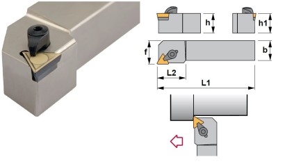 CTGPR1616H11 Soustružnické nože na TPMR1103.. Pravé 90°