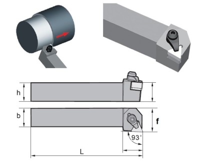 CTJNL2020K16 Soustružnické nože na TNGN1604/7.. Levé 93°