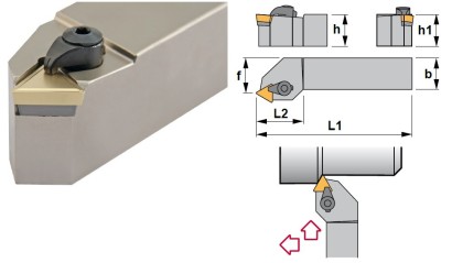 CTTPR1616H11 Soustružnické nože na TPMR1103.. Pravé 60°