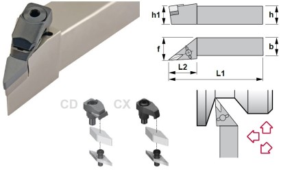 CVJNR3225P16-7CD Soustružnické nože na VNGN1607.. Pravé 93°