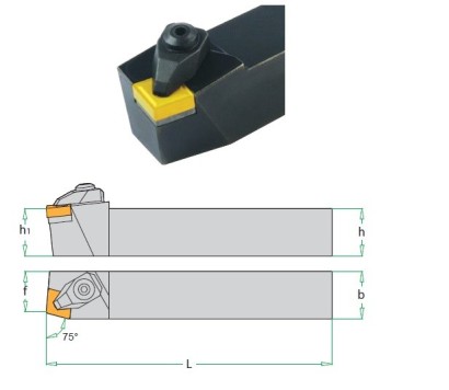 DCBNR3225P12 Soustružnické nože na CNMG1204.. Pravé 75°
