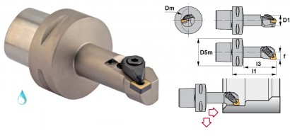 PSC63-DCLNL17100-12 Soustružnické nože na CNMG1204 Levé 95°