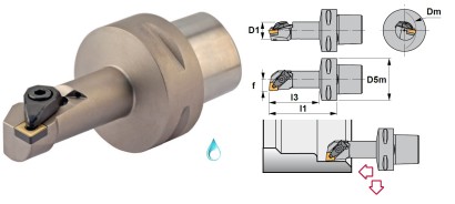 PSC63-DCLNR17100-12 Soustružnické nože na CNMG1204 Pravé 95°