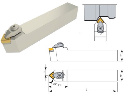 DCMNN2020K12 Soustružnické nože na CNMG1204 Oboustranné 50°