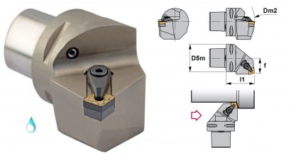 PSC63-DCRNL35065-19 Soustružnické nože na CNMG1906 Levé 75°